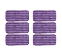 Durashmall Reusable Microfiber Mop Pads for Swiffer, Washable Refills for Hardwood Stone Floors, Purple Cleaning Cloths 4 Pack(6 PACK)