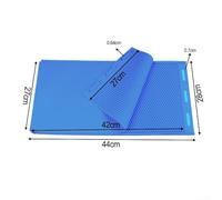 Durashmall Silicone Beeswax Foundation Press Set 2 Pieces 41.5 x 20.5 cm and 44 x 28 cm for Homemade Beeswax Sheets Tool(44 * 27cm blue)