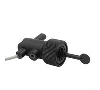 Durashmall Six Point Baffle Type Water Flow Sensor Switch Paddle Shaped Magnetic Detection for Heat Pump Pool AC Gas Oil Direct Connection Wiring Black