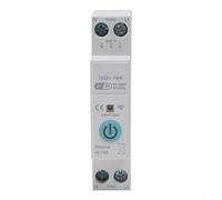 Durashmall Smart WiFi Circuit Breaker 1P+N Energy Meter KWh Power Monitoring Timer Switch for Alexa Google Home Voice Control IP66 Flame Retardant AC90-300V(16A)