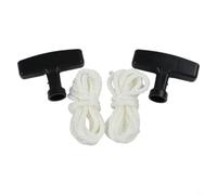 Durashmall Starter Rope Pull Cord 4.5mm x 130cm with Handle, 2 Pack Replacement Recoil Starter Cable for Honda Lawn Mowers Snow Blowers Small Engines 4-8HP