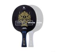 Durashmall Table Tennis Wood Long Handle 6mm Thick Fast Attack Large Sweet Spot for Ping Pong Racket Bottom Plate Black