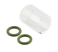 Durashmall TIG Clear Visualization Glass Cup Nozzle for WP9 WP17 WP18 WP20 WP26 Gas Lens Welding Consumables with O Rings Transparent Replacement Part(10)