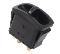 Durashmall Truck Air Pump Control Switch 3 Position 3 Way Air Spring Activation Valve 6mm Inlet 1.5Mpa Pressure Rating 7.5A 16V DC for Heavy Duty Trucks Black