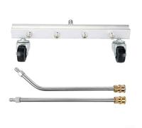Durashmall Undercarriage Pressure Washer Attachment Under Carriage Cleaner,for Efficient Chassis and Road Cleaning with Extension Poles,for Vehicle Maintenance(Road +two rod)