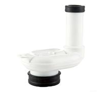 Durashmall Urinal Drain Pipe Relocation Kit Polypropylene PP Rubber For Curved Wall Installation Includes Storage Bend And Wall Drain Trap For Bathroom Plumbing Systems(A)