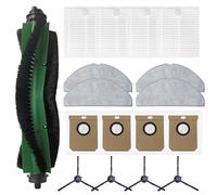 Durashmall Vacuum Parts Kit - Main Side Brush Filter Mops Clothes Dust Bags Replacements Accessories For Conga 8490 For Ultimate For Ultra For Power Robot Cleaner(A)