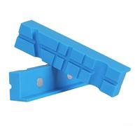 Durashmall Vise Jaw Pads Multi Groove Design 5.5 Inch Standard Vise Jaws with Strong Magnets for Metal Plastic Woodworking Clamping Secure Grip Stable Holding Blue 2 Pack