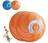 Duraspins Dog Ball,Interactive Automatic Rolling with Lights Alizure Dog Ball,Dogballs That Moves on Its Own (Orange*2)