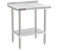 DuraSteel NSF Stainless Steel Table - 24 x 30 Inch Metal Work Table w/Undershelf - Commercial Kitchen, Restaurant, Garage, Laundry - Outdoor Stainless Steel Prep Tables Countertop Island Grill Small