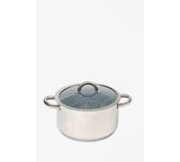 Durastone Professional Stainless Steel Stock Pot in Silver Durastone Silver