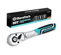 DURATECH 1/4" Reversible Ratchet Handle, 90-Teeth, Chrome Vanadium Steel