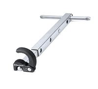 DURATECH 10-17 Inch (250-430 mm) Telescopic Basin Wrench, Adjustable Jaw Capacity of 3/8" to 1-1/4"(10-32 mm), with Extendable Handle, Sink Wrench for Tight Space