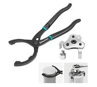 DURATECH 12"/300 mm Oil Filter Pliers and Removal Tool, 63-103 mm Range | 2-Piece, 63-103 mm Capacity, Hardened Steel, Car & Motorcycle Use