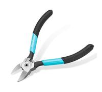 DURATECH 129mm Wire Cutters, Ultra Sharp Spring Loaded Side Cutters, Cr-V Flush Cutters for Cutting Soft Copper or Electrical Cable, DIY Crafts, Jewelry Making