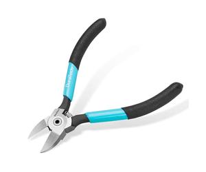 DURATECH 129mm Wire Cutters, Ultra Sharp Spring Loaded Side Cutters, Cr-V Flush Cutters for Cutting Soft Copper or Electrical Cable, DIY Crafts, Jewelry Making