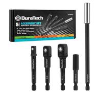 DURATECH 5-Piece Impact Socket Adapter Set with Extensions