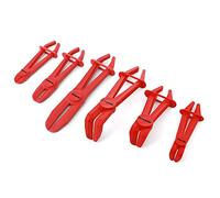 DURATECH 6-Piece Hose Clamp Pliers Set, Straight & 90° Pliers | 6 Sizes, Non-Conductive, Hose Pinch-Off Tools, Anti-Slip Handle, Safety Buckle, Fuel, Brake & Radiator Hoses