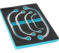 DURATECH Double Ring Spanner Set, Half Moon Obstruction Spanner C-Type Double B