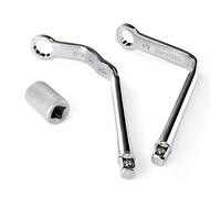 DURATECH Pro Distributor Clamp Wrench Set, SAE, 2-Piece, 1/2" & 9/16", 12 Point