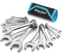 DURATECH Stubby Metric Spanner Set, Stubby Combination Wrench Set with Open End