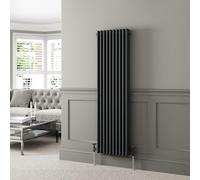 DuraTherm® 1600 x 470mm Anthracite Grey Traditional Vertical Designer Radiator Triple Column Colosseum Cast Iron Style Central Heating Panel Radiators Rad
