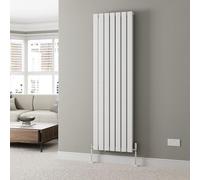 DuraTherm® 1800 x 532mm White Vertical Designer Radiator Double Column Flat Panel Modern Central Heating Panel Bathroom Radiators