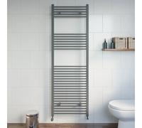 DuraTherm 1800 x 600mm Flat Bar Heated Towel Radiator - Anthracite
