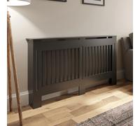 DuraTherm Dark Grey Radiator Cover - Large - Vertical Slat Style 1520mm