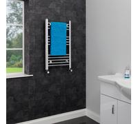 Duratherm Dual Fuel Heated Towel Radiator 750 x 450mm Flat Thermostatic