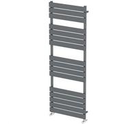 Duratherm Flat Panel Heated Towel Rail Matt Black - 1600 X 500mm