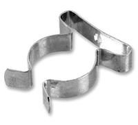 Duratool 1½" Zinc Plated Tool Clips - Pack of 10, 38mm Diameter, Workshop Pipe & Tool Holder