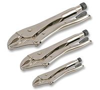 DURATOOL 21-7301 Curved Jaw Self Grip Pliers, 3 Piece Set