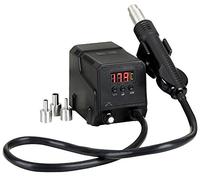 DURATOOL 300W Hot Air SMD Rework Station - 500°C, LED Display, 3 Nozzles, UK Plug (D03167)