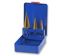 Duratool - 4mm-30mm Step Drill Bit Set, 3 Piece