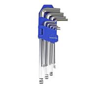 Duratool 9 Piece Ball-End Imperial Hex Key Set