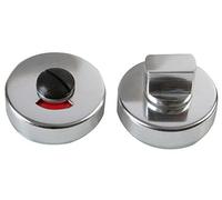 Duratool Bathroom Turn & Release with Indicator, Aluminium 2" (51mm) - Privacy Lock
