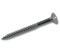 Duratool CSK212ZP 6mm x 50mm Pozidriv Countersunk Twinthread Zinc Plated Wood Screws, 100 Pack