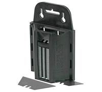 DURATOOL D00285 Utility Knife Blades with Dispenser - 100-Pack, Two-Notch Carbon Steel Blades