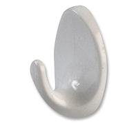 Duratool D00872 Self Adhesive Hooks Small, White 4 Pack