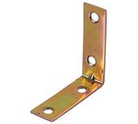 Duratool D01076 Zinc Plated Corner Brace, 50 mm Length, Pack of 10