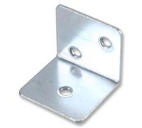 Duratool D01083 25mm x 25mm Zinc Plated Corner Steel Brackets, 10 Pack