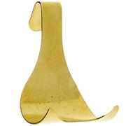 DURATOOL D01230 Brass Plated Picture Rail Hooks, 10 Pack, Yellow|brown