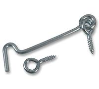 Duratool D01244 Zinc Plated Steel Cabin Hook, 76 mm Length, Pack of 10
