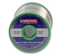 Duratool D01686 Lead-Free Solder Wire - 0.7mm, 500g Spool, Sn99.3/Cu0.7 Alloy