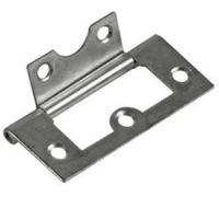 Duratool D02051 Flush Hinge Bright Zinc Plated 60mm 2 Pack