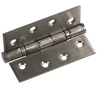Duratool D02054 Fire Door Ball Bearing Hinge, Satin Stainless Steel, 102 mm x 38 mm