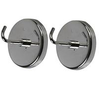 Duratool D02131 Magnetic Hooks Metal 1" (25mm), 2 Pack