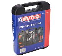 DURATOOL D02154 General Tool Kit & Carry Case, 129 Piece