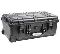 DURATOOL D03137 Black Water Resistant Case with Wheels and Foam Insert - 355mm x 560mm x 230mm